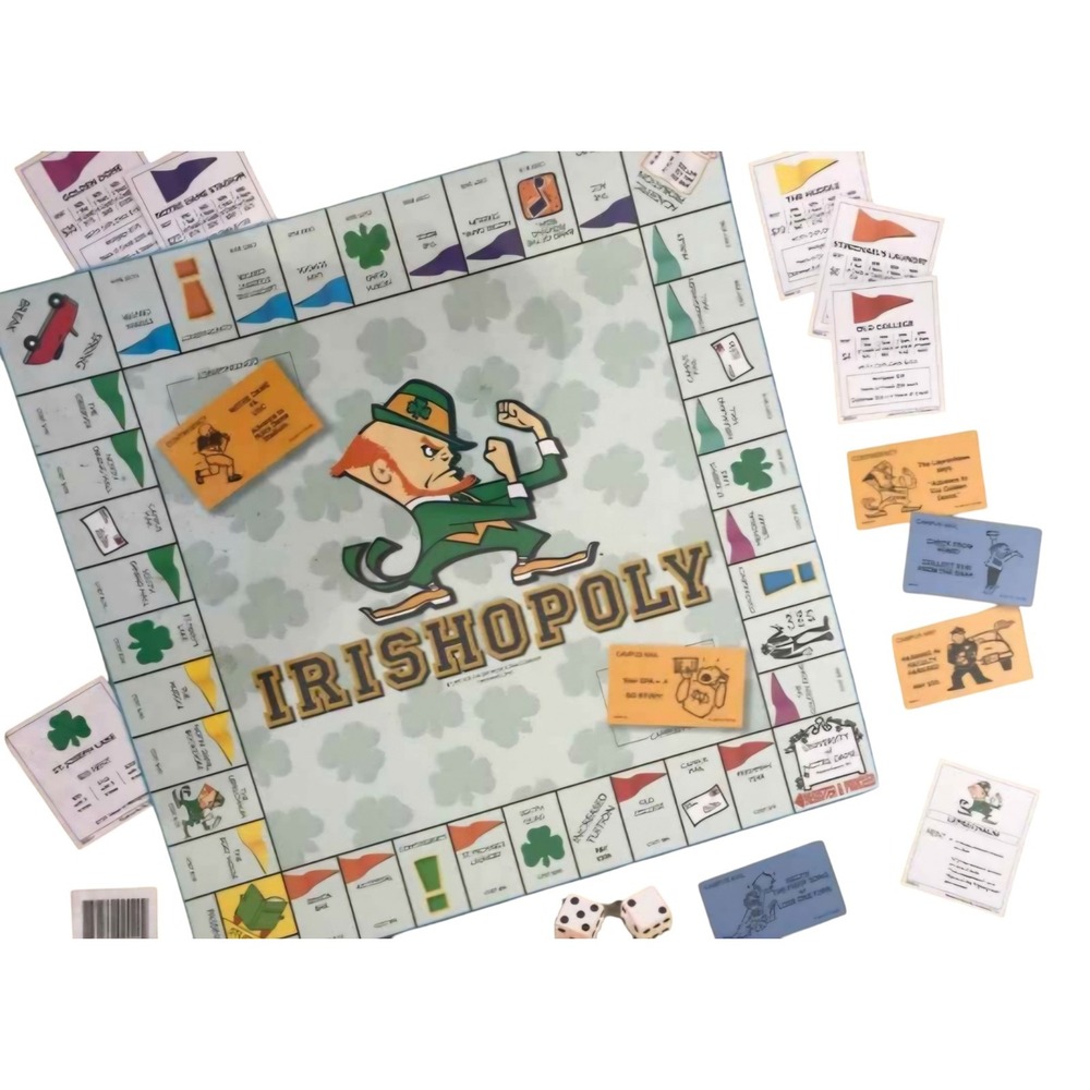Notre‎ Dame themed "Irishopoly" Board Game by Late For The Sky - 100% Complete!
